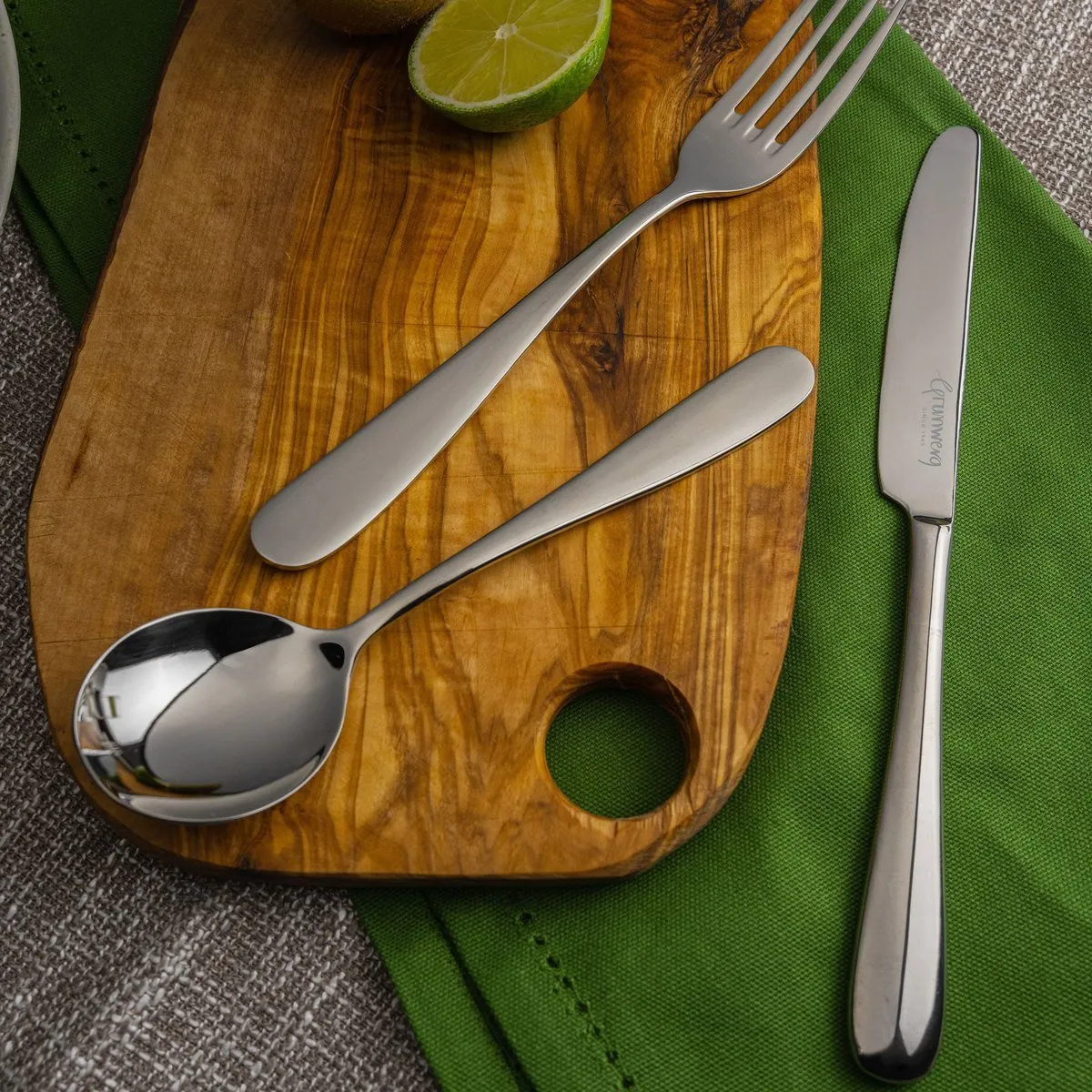 Clarence 56 Piece Cutlery Set for 8 People